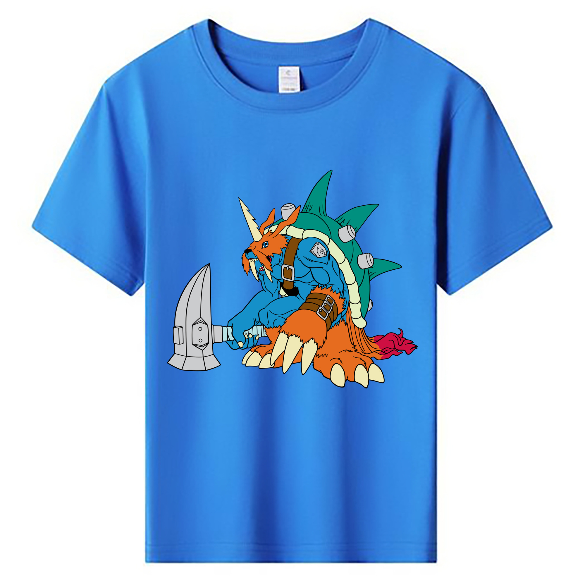 （画像用） Digimon デジタルモンスター/デジモン 綿100％キッズTシャツ（フロントプリント）